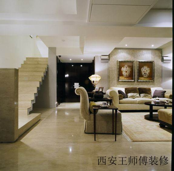 现代复式楼梯简易装饰设计