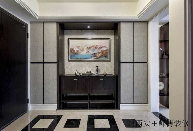 现代家居住宅入户玄关设计装修效果图