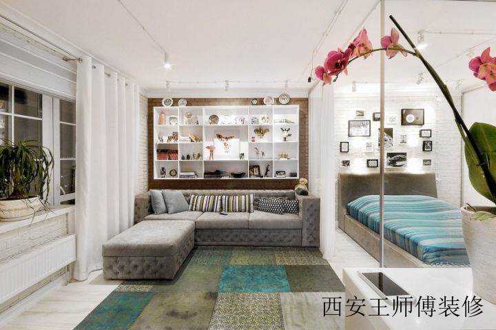 时尚潮流现代 客厅卧室玻璃隔断图