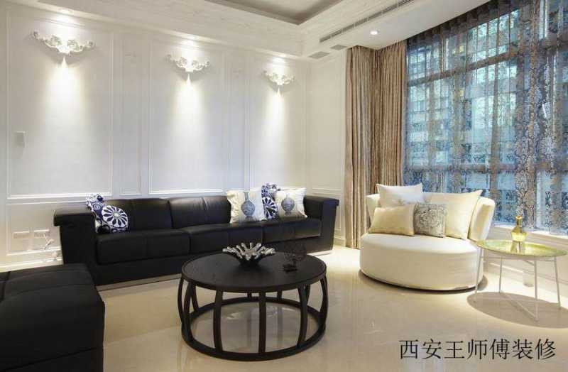 简欧风格客厅家具装饰图