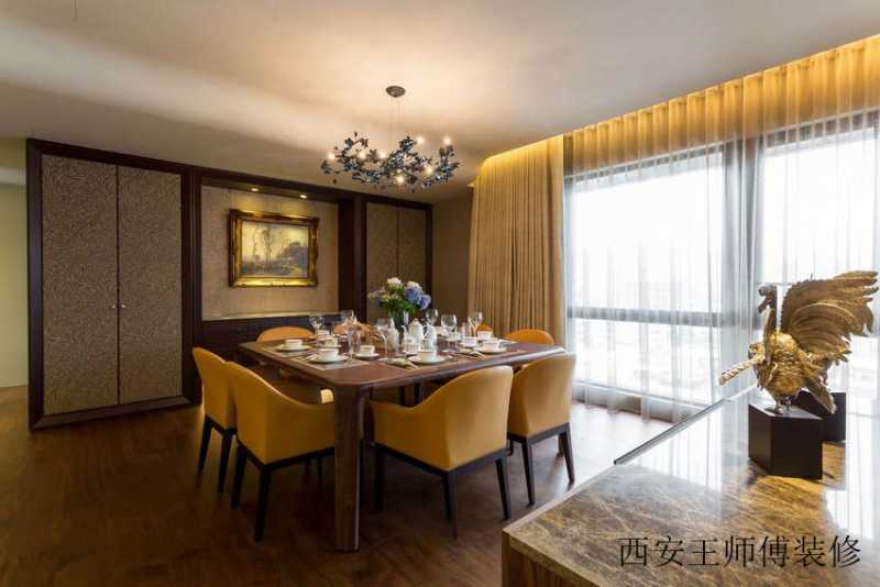 现代美式风格餐厅装修欣赏图