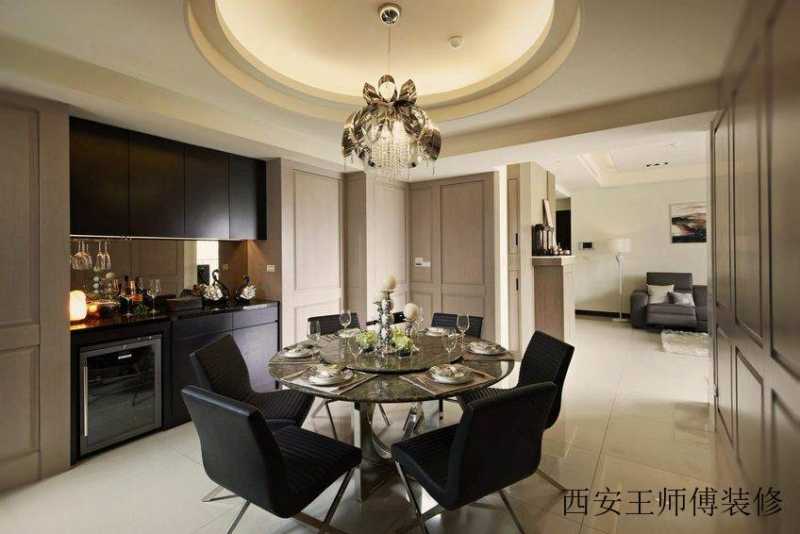 黑白现代家装餐厅案例图