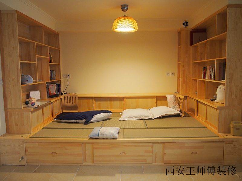 实用美式小户型榻榻米收纳设计效果图