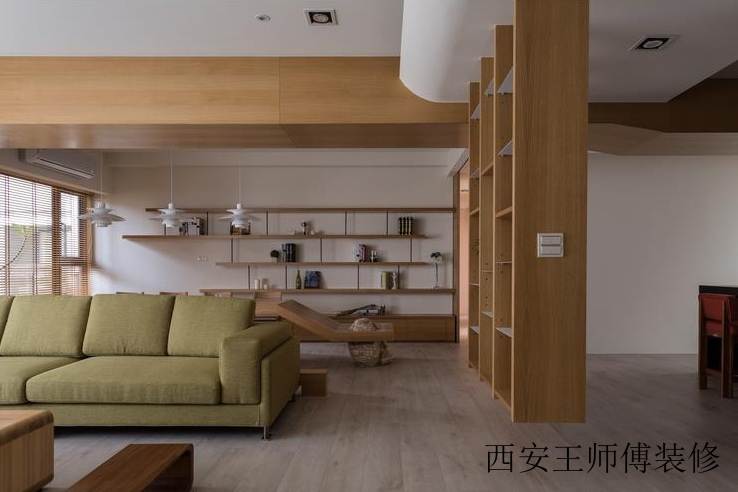 日式装饰设计家居原木隔断装修效果图