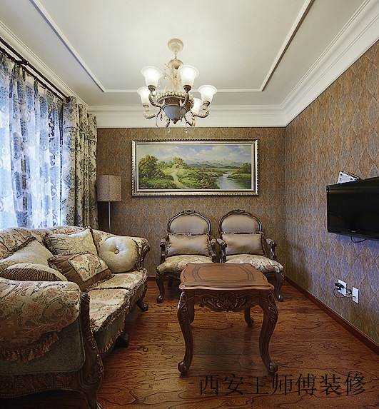 精致浪漫欧式风格客厅设计装修欣赏图