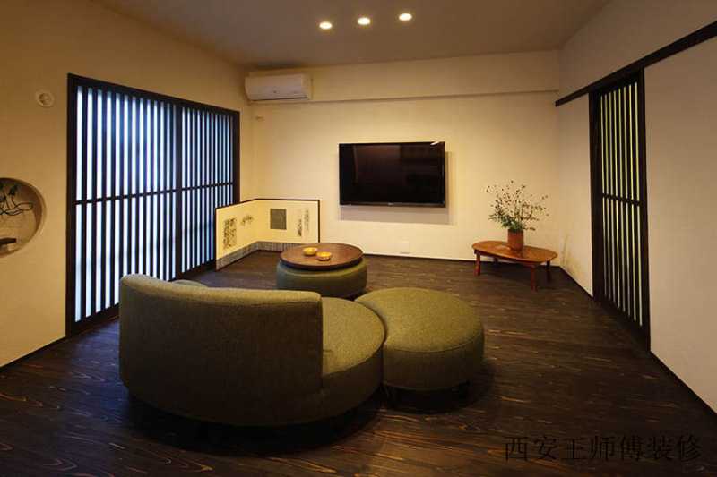 素雅幽静日式装修客厅设计装饰图