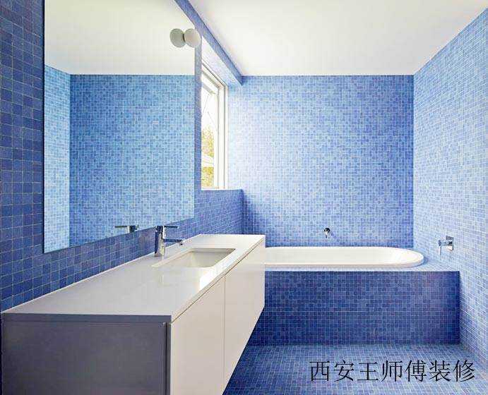 唯美简约 马赛克瓷砖卫生间效果图