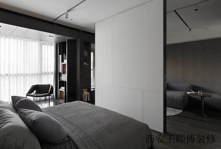 时尚后现代风卧室隔断墙设计