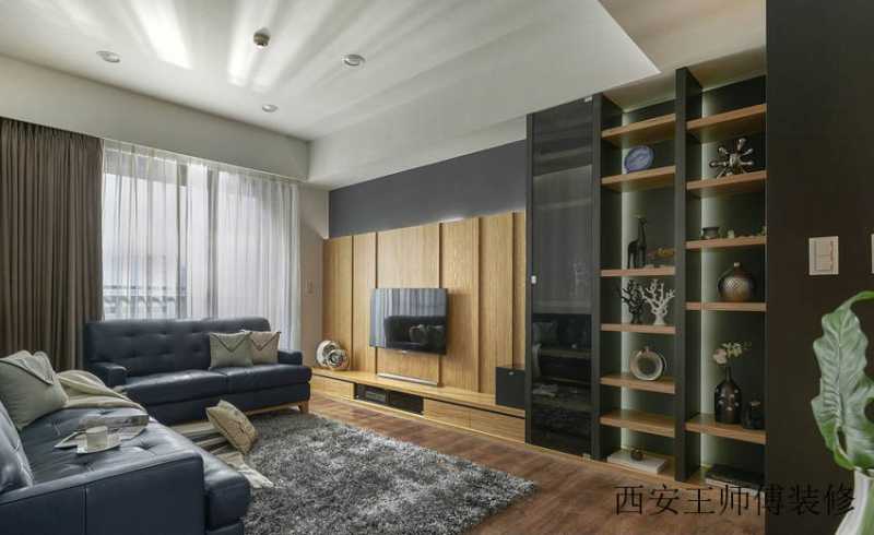 时尚自然韵味宜家风格三居室设计装修案例图