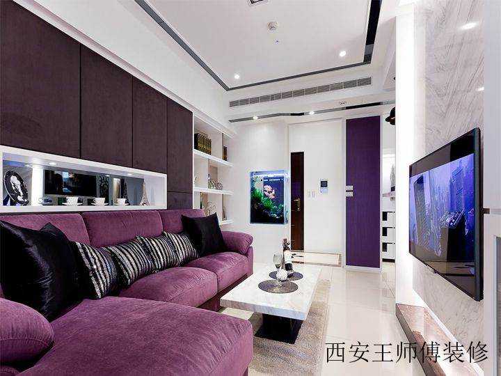 精美优雅现代简约小户型客厅设计装潢图