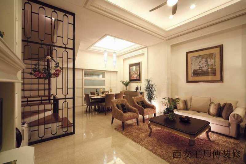 家居室内美式创意隔断装饰图