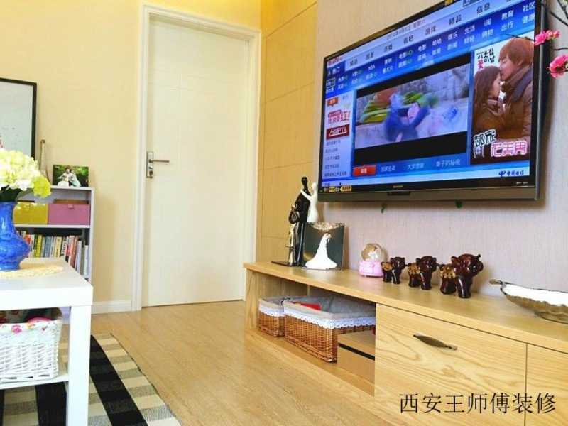 清新纯木北欧家居白色门搭配效果图
