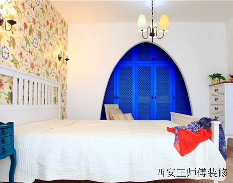 简欧田园风格卧室设计装修效果图