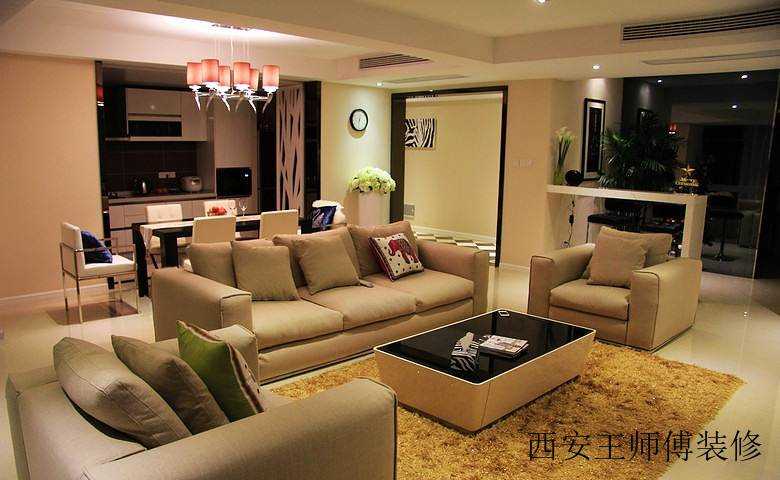 温馨素雅现代风三居家装案例图