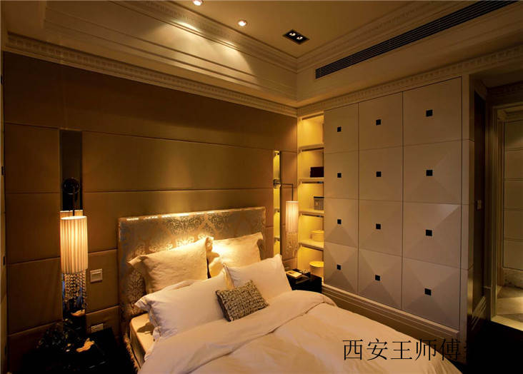 温馨低奢欧式风格卧室收纳柜设计装修效果图