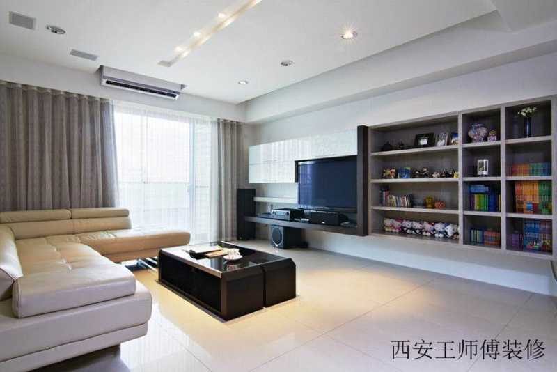 现代简约客厅收纳柜设计
