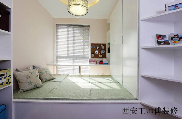 现代简约家居室内地台榻榻米组合设计