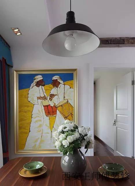 清新宜家异域风情家居餐厅挂画欣赏图