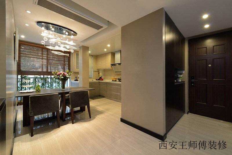 简洁时尚现代餐厅个性吊灯装饰欣赏图
