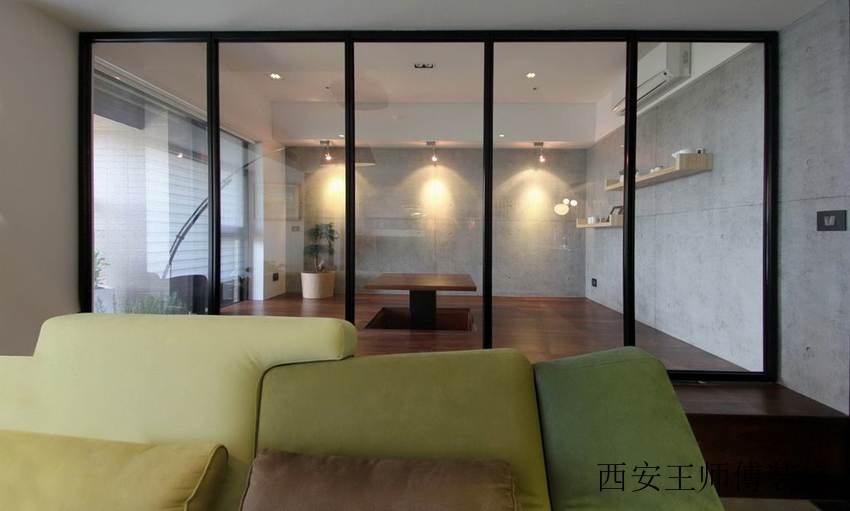 时尚现代简约玻璃隔断效果图