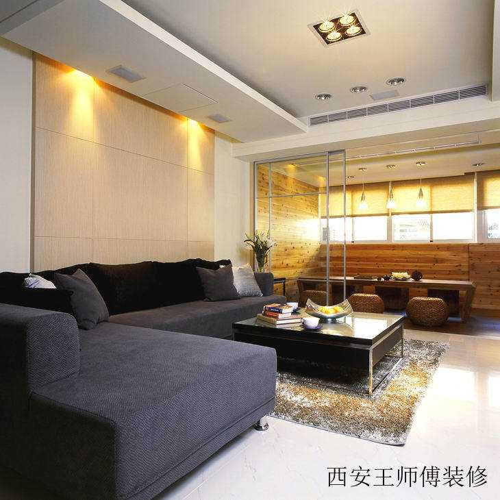 简约创意现代家居隔断装修图