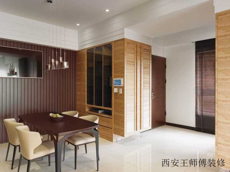 实木现代家居餐厅装饰案例图