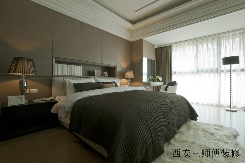 现代化的新古典风格主卧室效果图