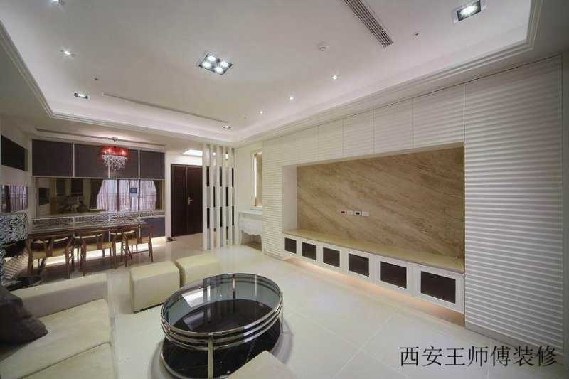 日式现代客厅电视背景墙设计