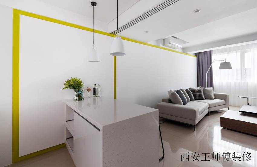 清新简约厨房流理台设计
