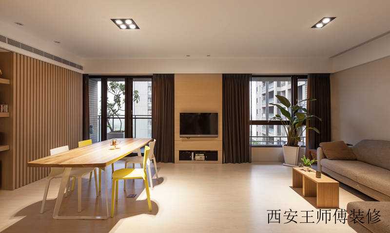 清新原木时尚现代简约设计二居家装案例图