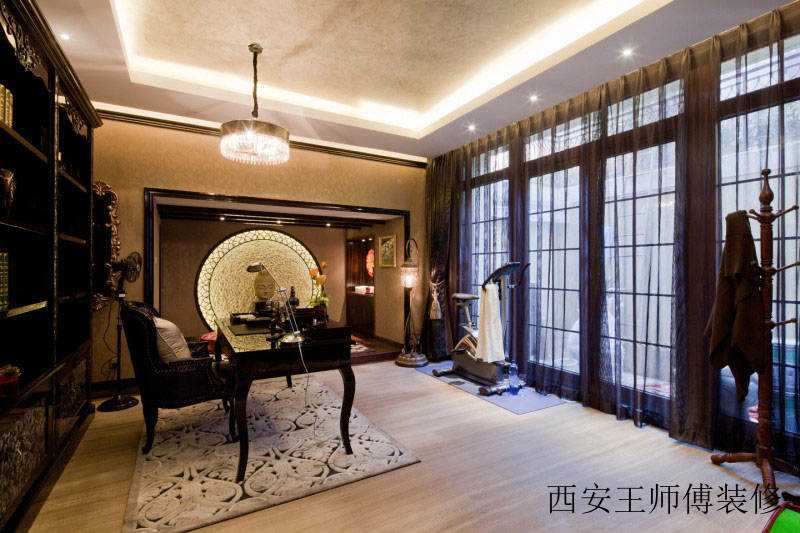 东南亚风情茶室榻榻米效果图