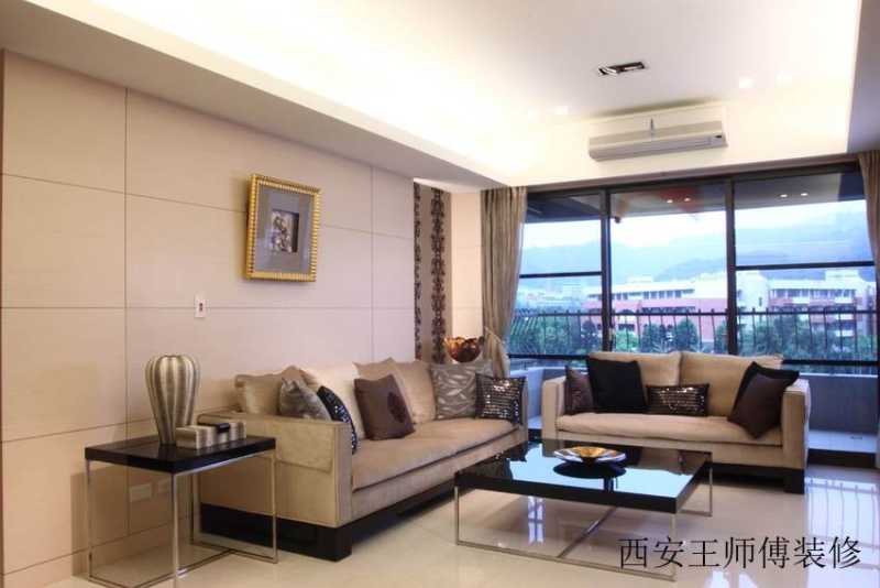 现代简约客厅阳台隔断效果图