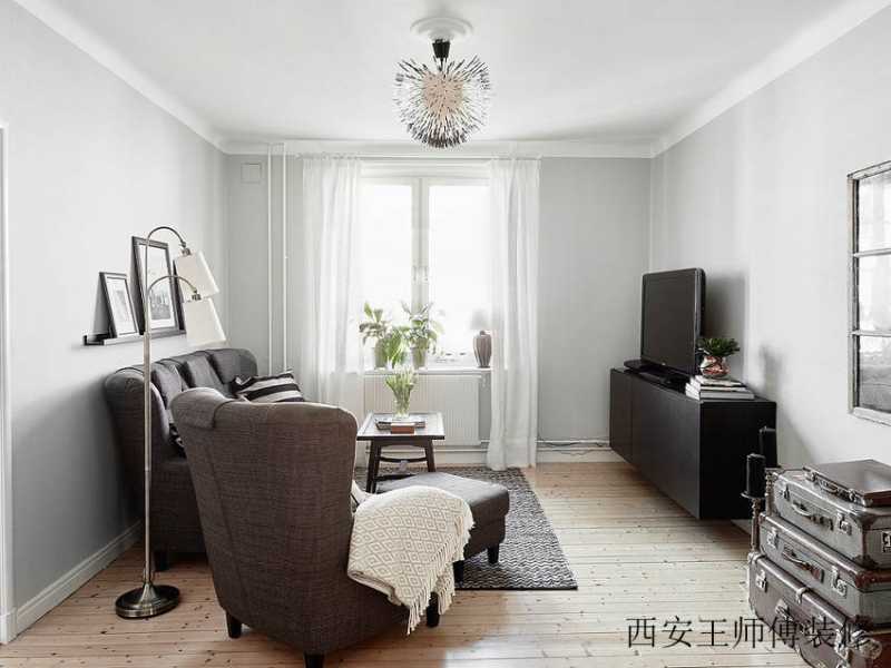 简洁北欧客厅装修效果图
