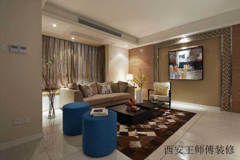 现代时尚文艺优雅客厅装修欣赏图