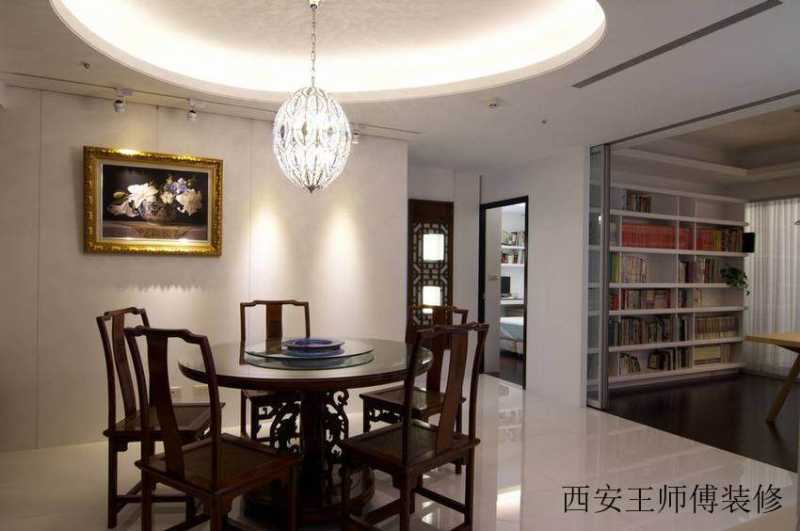 简中式现代餐厅桌椅设计
