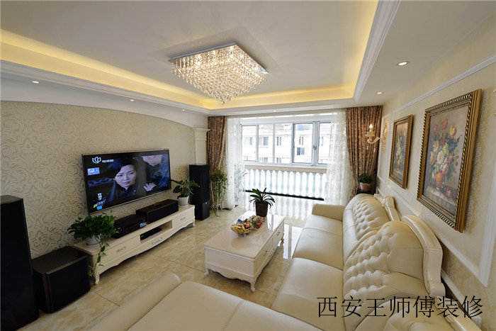 简美大气简欧客厅阳台隔断设计