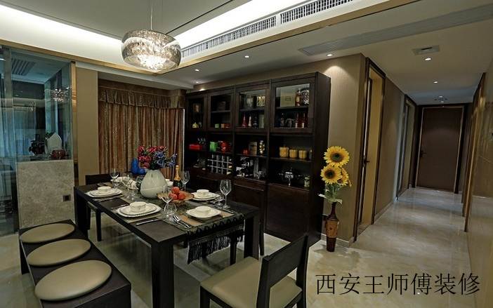 现代中式风餐厅案例图
