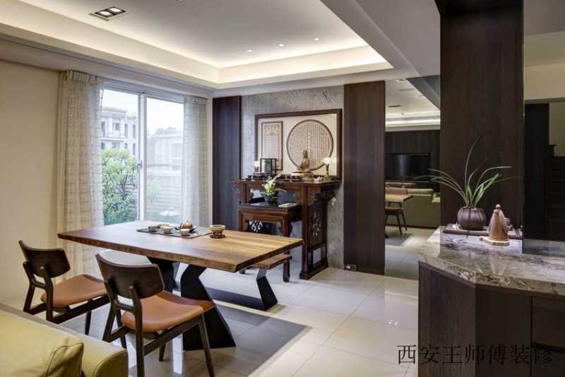 仿古现代别墅茶室装饰图