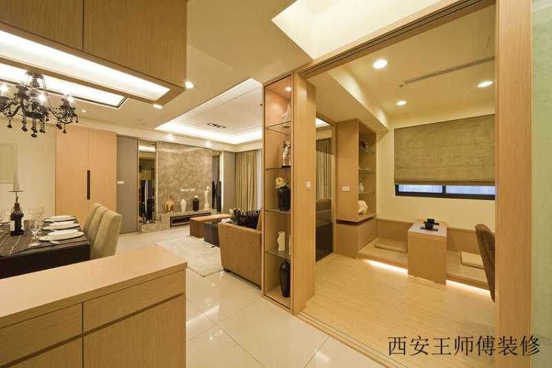 米色现代美式家居壁龛设计
