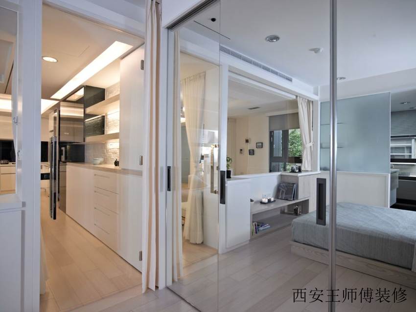时尚现代家居玻璃隔断案例图
