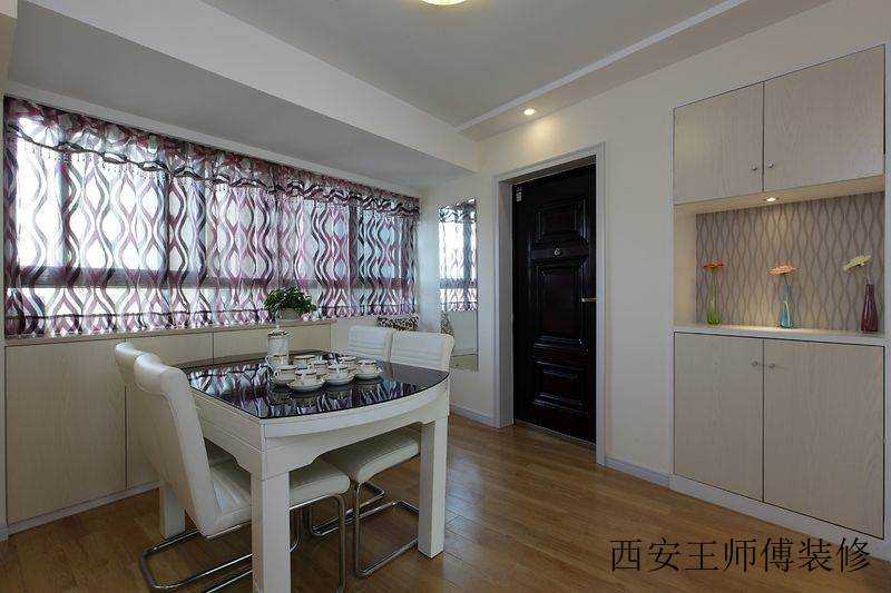 简约风格小餐厅四人位餐桌效果图