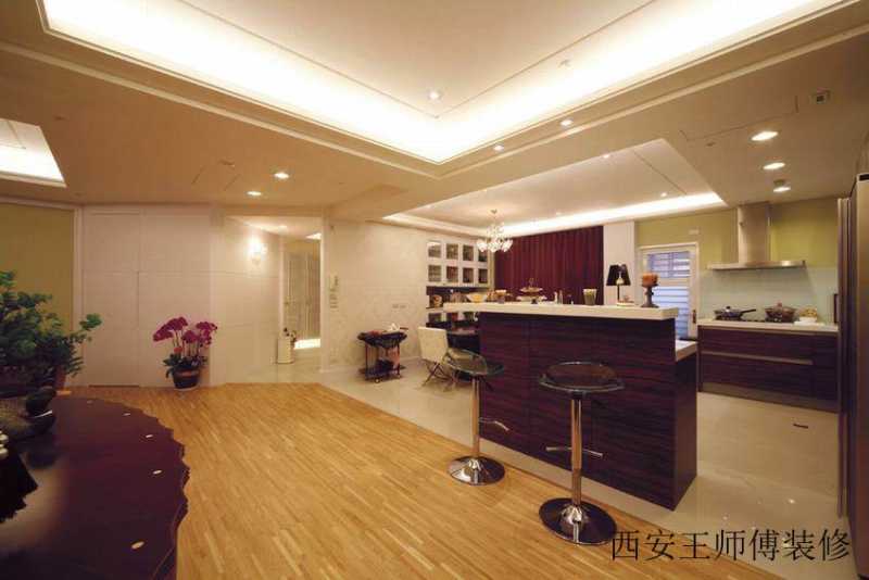 现代时尚家居吧台隔断效果图