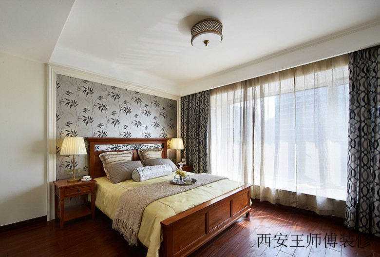 美式高端红木卧室装修图