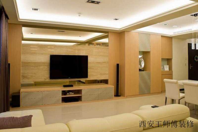 现代简约客厅电视背景墙欣赏