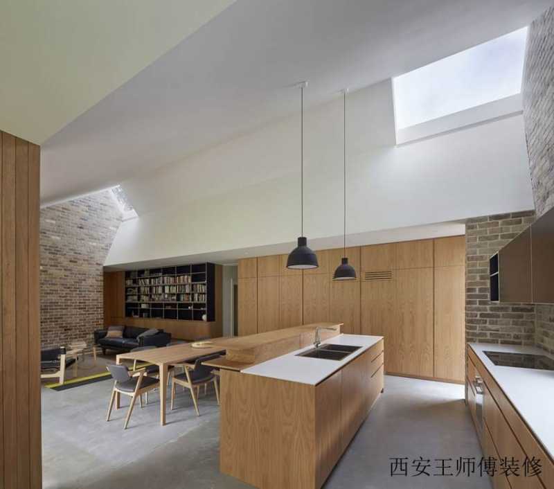 简约北欧原木风厨房装饰图