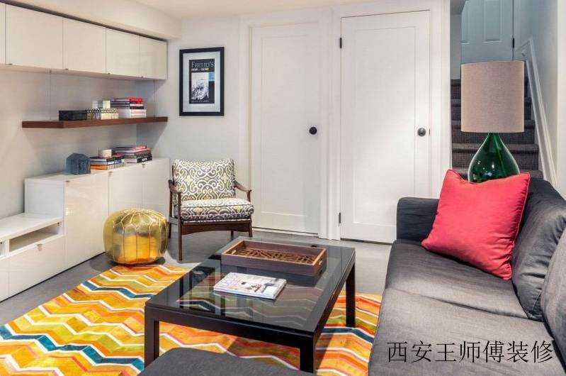 简约北欧带阁楼公寓客厅装修效果图