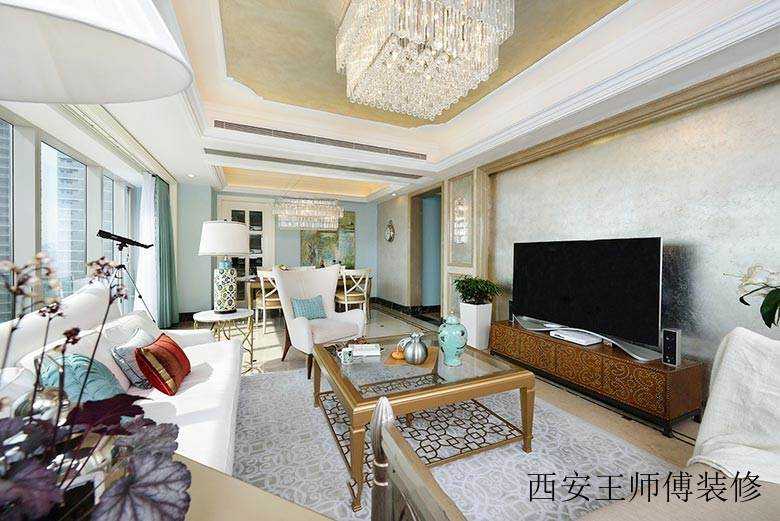 新古典客厅茶几装饰图