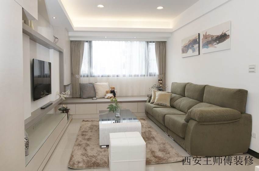 现代简约设计客厅整体展示图