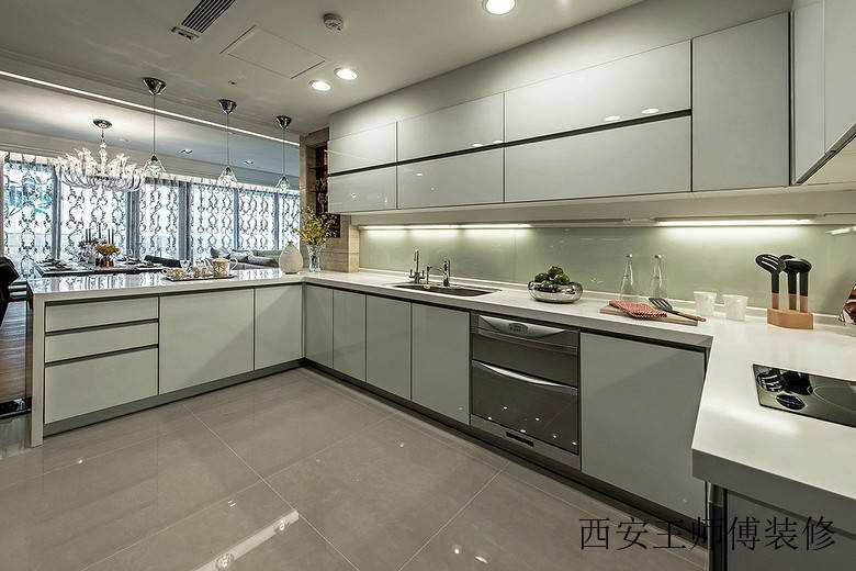 现代时尚大气高端厨房效果图
