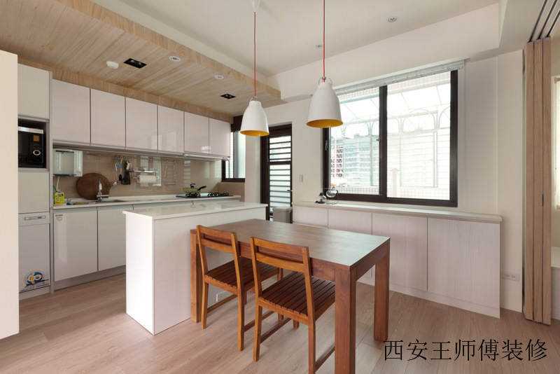 温馨简约现代餐厨房效果图